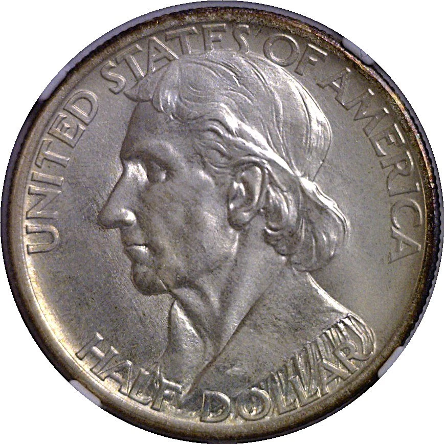 1938-S 50C Boone Commemorative Half Dollar  NGC MS-66 - Image 2 of 3