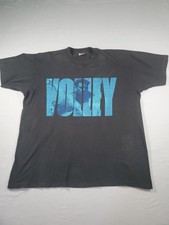 Vintage XL T-shirt Single Stitch Volley Ball Made In USA 90s On Fruit Of Loom