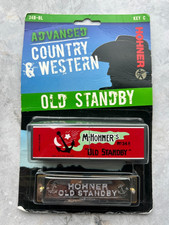 Hohner Old Standby Harmonica Key of C 10 Hole 34B-BL-C 34B-BL SEALED NEW