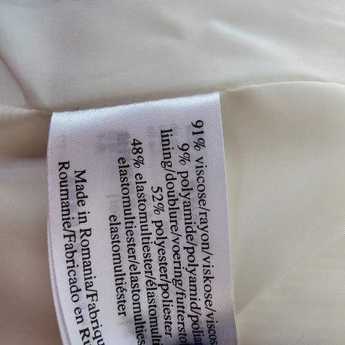 Chaqueta de Noche Inteligente para Damas Reino Unido 20 Marfil Texturizado Laura Ashley Ocasión Boda - Imagen 7 de 7
