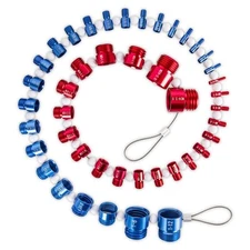 Nut and Bolt Thread Checker - SAE and Metric Size Identifier - 44 Gauges Alum...