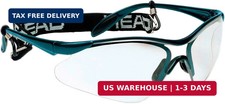 Racquetball Goggles - Rave Anti Fog  Scratch Resistant Protective Eyewear w/ Ad