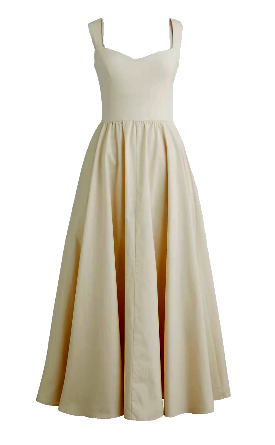 NWT J.Crew Women's XXL 1X Sweetheart Cottn Tank Dress Poplin Skirt Natural Beige