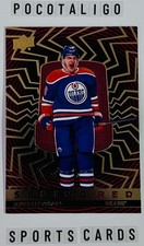 2023-24 Upper Deck Zach Hyman Seeing Red Gold Foil #SR-92 Edmonton Oilers