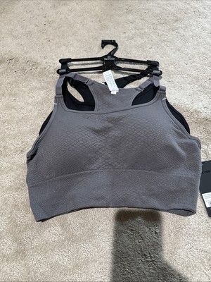 90 Degree By Reflex 2pk Racerback Sports Bra/Bralette. Sz L. NWT!