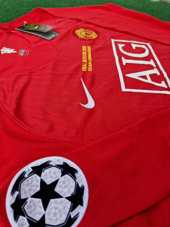 Cristiano Ronaldo #7 2008 UCL Final Manchester United Nike Long