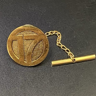 VTG Number 17 Seventeen Gold Tone Hat Lapel Pin Tie Tac