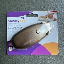 NEW SmartyKat Small Mouse Electronic Laser Pointer Cat Toy Gold