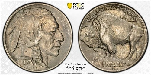 New Listing1913-S ~ Buffalo Nickel ~ PCGS AU58 ~ Looks MS62 ~ SLIDER ~ Great Luster ~ NEW
