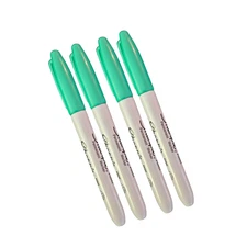 GREEN Sharpie Markers Fine Point Permanent Marker Lot Of 4