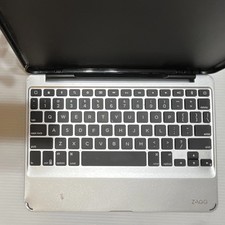 ZAGG Keyboard Folio Case Rigid Plastic w/ Integrated Stand, Black/Silver