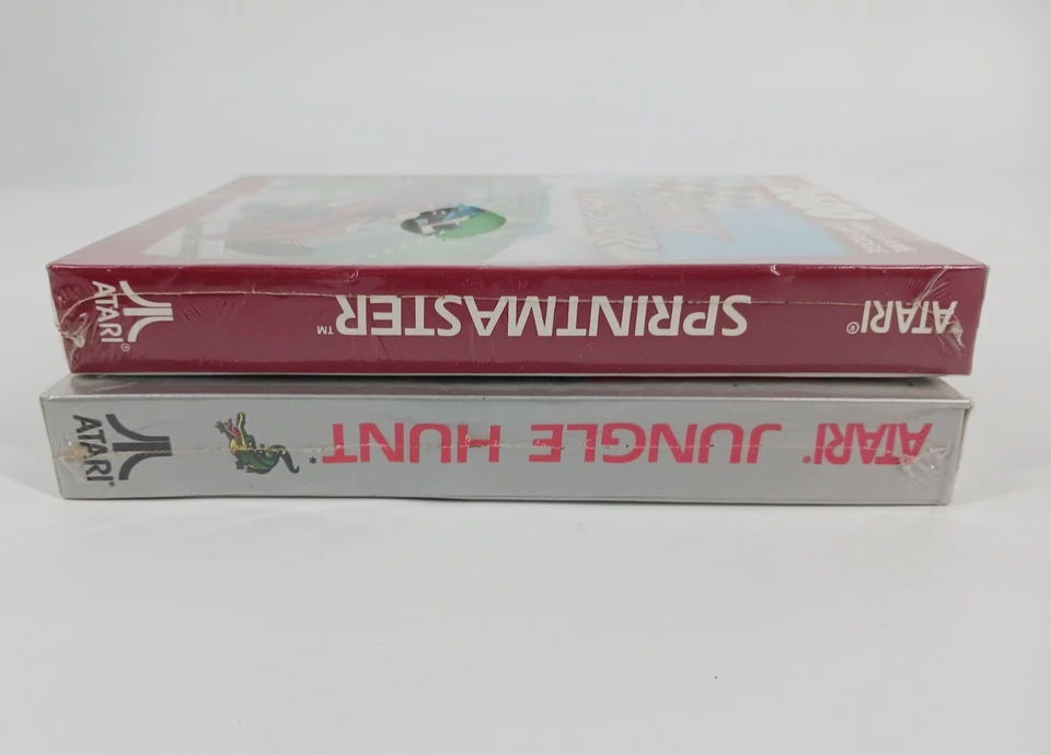 Atari 2600 Jungle Hunt and Sprint Master CX26155 CX2688 1988 New Factory Sealed - Image 4 of 4