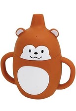 Sippy Training Cup For Kids-Monkey Animal With Handles Spill proof 6oz. Silicone