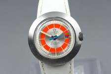 Vintage Omega Geneve Dynamic Tool 102 Red Dial Automatic 30mm Womens Watch Japan