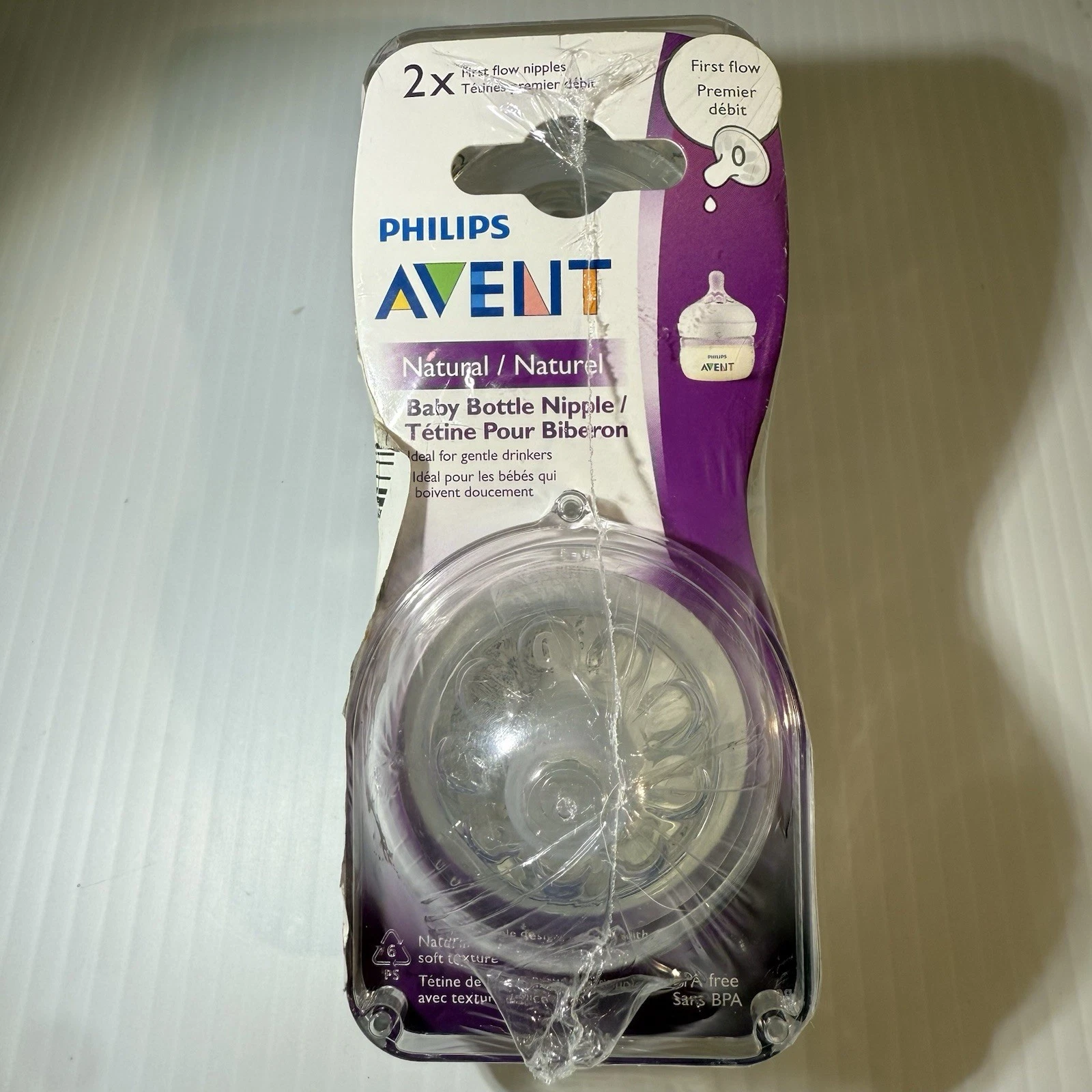Philips Avent Natural Nipple First Flow Gentle Drinkers - NEW, Sealed 4 Pack