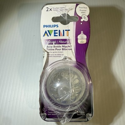 Philips Avent Natural Nipple First Flow Gentle Drinkers - NEW, Sealed 4 Pack