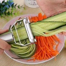 2 in 1 Stainless Steel Vegetable Fruit Peeler Julienne Grater Slicer Tool