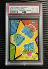 PSA 6 - Bulbasaur Ivysaur Venusaur Pokémon Blue Logo Topps Sticker First *BTX
