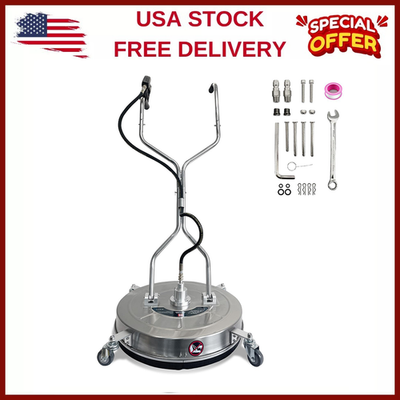 #ad 20 IN Pressure Washer Surface Cleaner W 4 WheelsDeck amp; Patio Cleaning 4600PSI $143.99