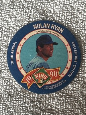 1990 King-B Jerky Third Annual Collector's Edition Discs # 22 Nolan Ryan