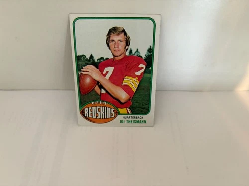 JOE THEISMANN 1976 CARD Topps #231 WASHINGTON REDSKINS Notre Dame 2ND YEAR HOF E