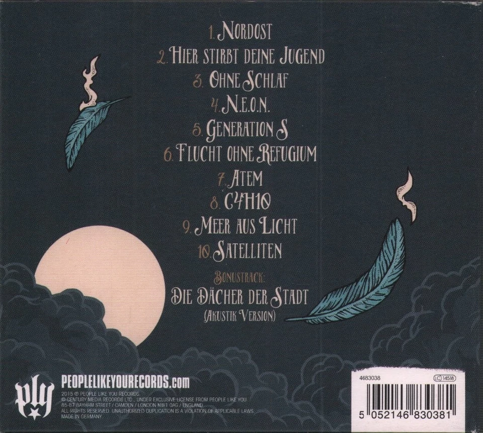 Staatspunkrott Nordost CD Germany People Like You 2015 in digipak 4683038 - Image 2 of 2