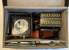 Vintage Sylvania Sun Gun Model SG-60 Movie Light, 2 Lenses , Works, Free case