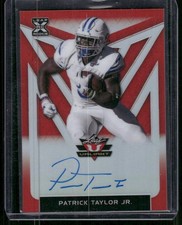 PATRICK TAYLOR JR. 2020 Leaf Valiant Red Parallel Rookie Auto Autograph #D 1/1
