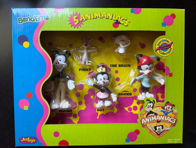 JustToys Bend-Ems Animaniacs Bendable Poseable 5-Figure Set Pinky Brain Dot