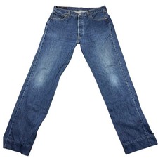 VTG Levis 501 Mens Straight Leg Blue Denim Jeans 32x32 Medium Wash USA Made 90s