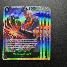 4x Monkey D Garp OP11-095 Holo Foil - One Piece TCG Card Game Playset NM