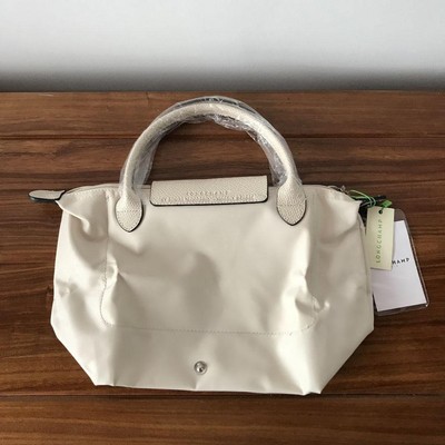 LONGCHAMP Le Pliage Tote S Chalk White Nylon New From Japan | eBay