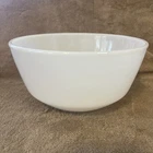 Vintage Anchor Hocking Fire King White Milk Glass Mixing Bowl Smooth Large #21