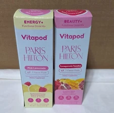 Paris Hilton x Vitapod Energy + Pink Lemonade & Beauty + Pomegranate 14 Pods
