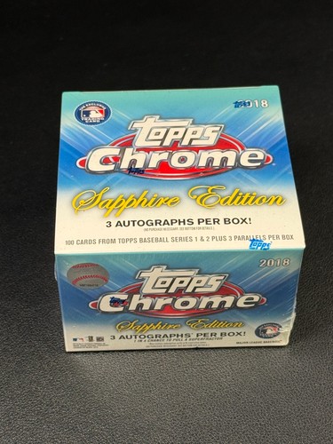 Hobby Box 2018 Topps Chrome Sapphire card
