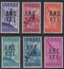 WC1_35387 TRIESTE FTT. 1947 50th ANNIV. RADIO air set. Sc.C7-C12. MVLH