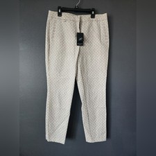 Adrianna Papell NEW NWT women's 6 printed slim leg pant msrp 89 geometric print