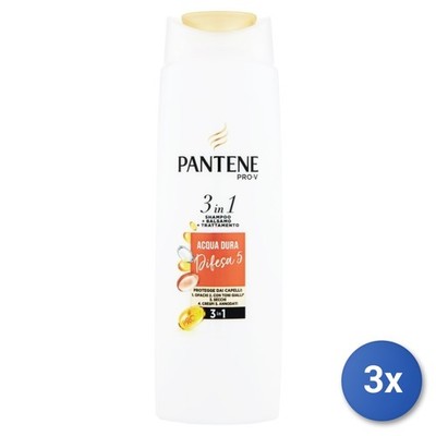 3x Pantene 3In1 Shampoo 225 Ml. Hartes Wasser