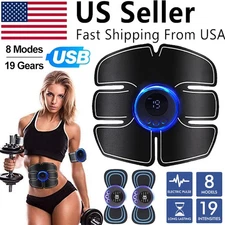 Exercise Electric Muscle Stimulator Abdominal Arm Leg Back Massager Body Trainer