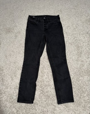 Calvin Klein Jeans Womens 29 Black Straight Leg Casual Denim Legging With Pocket