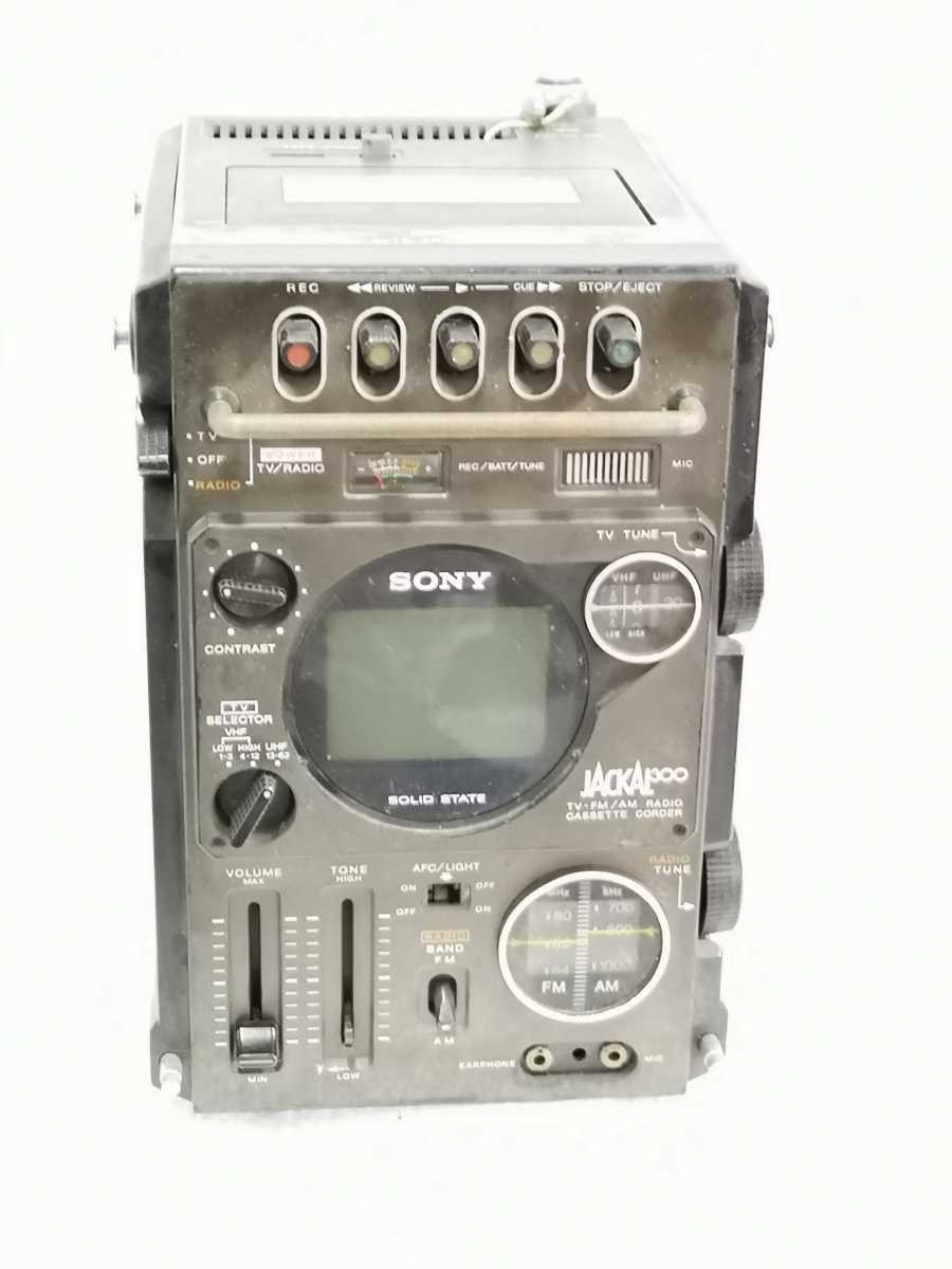 SONY ジャッカル300 Sony FX-300 Jackal TV FM AM Receiver Cassette Recorder DC 12V 6W