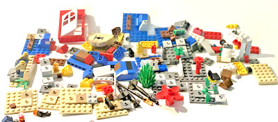 Lego Lot Specialty Grab Bag Miscellaneous Brown Blue Red Grey 150 Plus Piece SEE