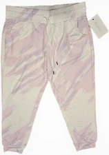 UNIPRO  Womens Jogger Size Large New Orchid Bouquet Waist 33 in Can Expand  38in