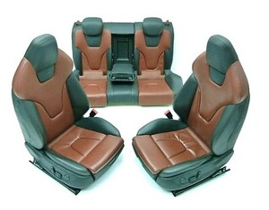 Audi S5 8T A5 Sportback Lederausstattung elektrisch Sitzheizung braun-schwarz