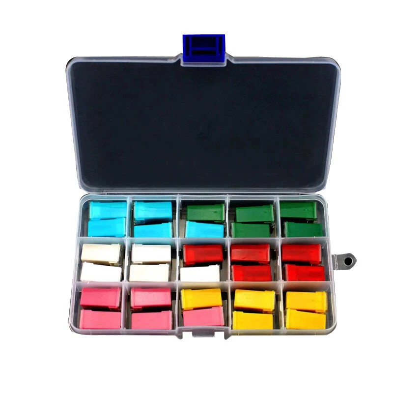 Surtido de 30 piezas de fusibles de hoja de coche surtidos 20A 25A 30A 40A 60A Foto 2 de 4