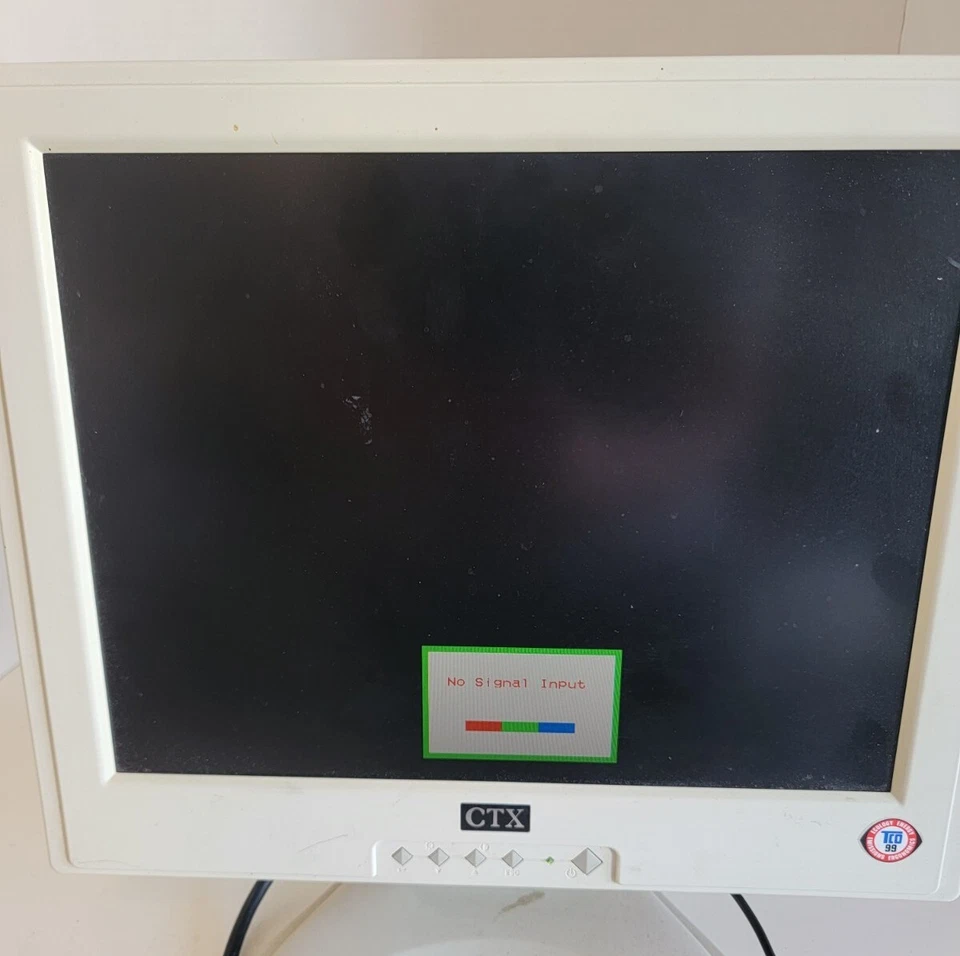 CTX S500 LCD 15" Monitor with Power Adapter Turns On  - Image 3 of 4