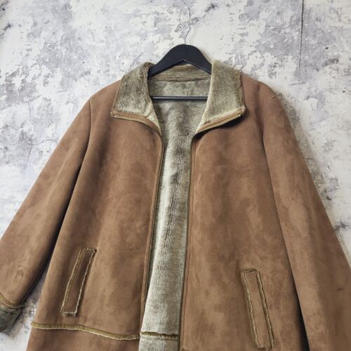 Women’s Savannah Faux Fur Lined Coat Winter Size 14 UK Moleskin Feel A - Picture 6 of 12