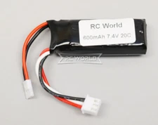 For Micro RC LIPO BATTERY 7.4V 600MAH 2S -20C- (1PCS)