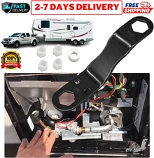 RV Hot Water Heater Drain Plugs & Angled Wrench Remove Valves & Petcock Drains