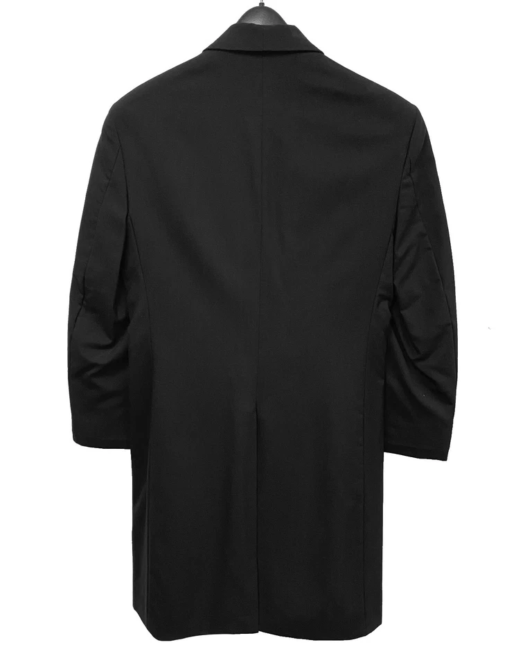 Men's Oscar de la Renta Black Tuxedo Jacket Long Frock Coat Western Duster 44XL - Image 3 of 4